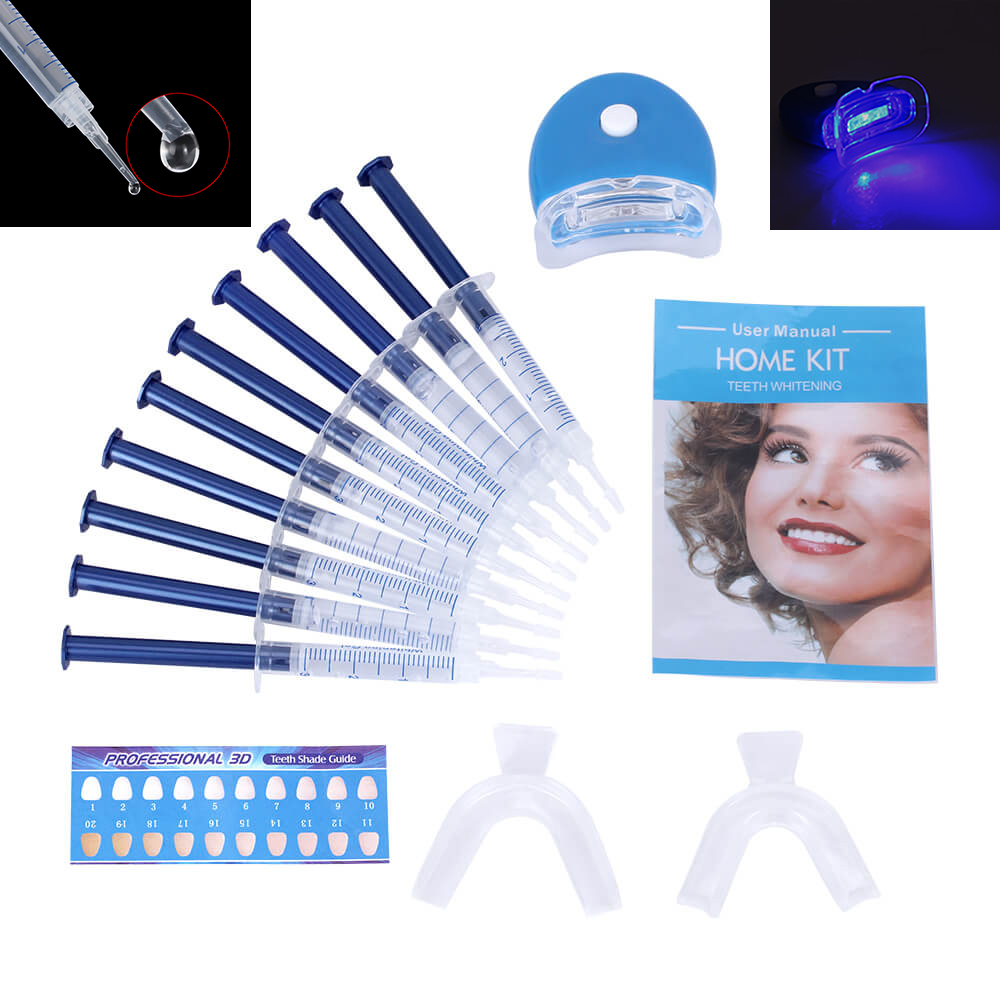 Teeth Whitening Light Kit - 1 conjunto de clareamento dental com