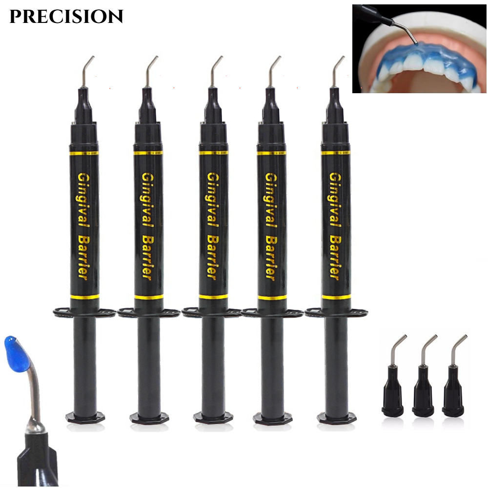 Teeth Whitening Gels Used By Dentists - 5 Peças 1.5ML Barreira Gengival para