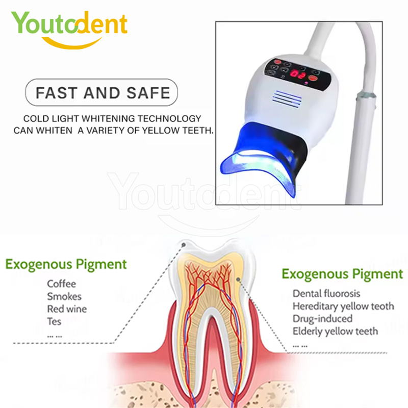 Profissional dental 3 cores lâ - Teeth Whitening Led Light avaliação e preço