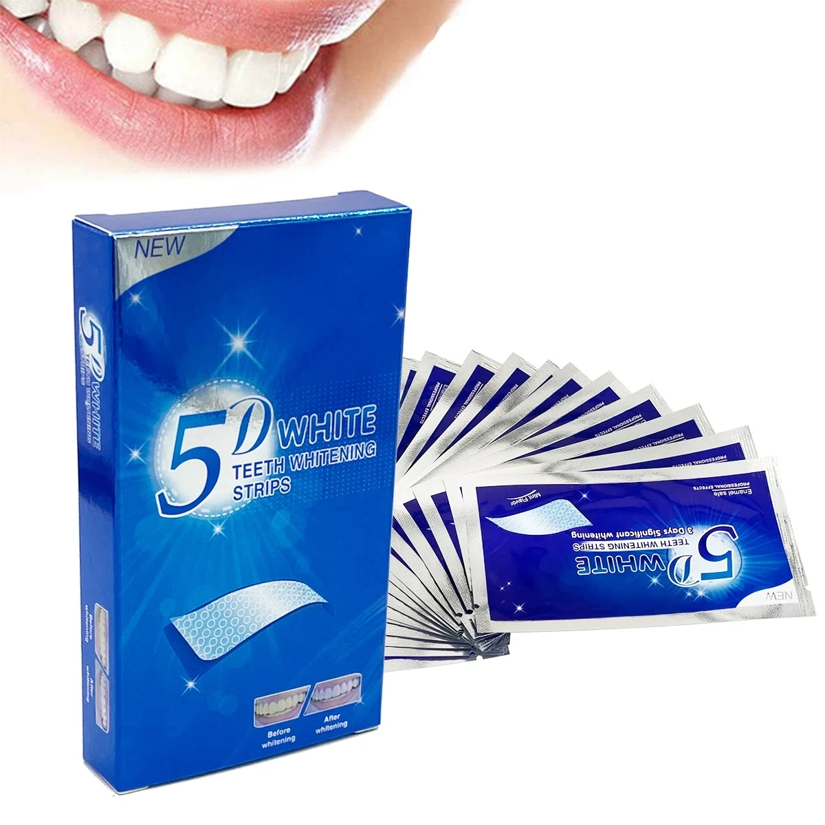 Tiras de Gel Clareador Dental  - Teeth Whitening Hydrogen Peroxide avaliação e preço