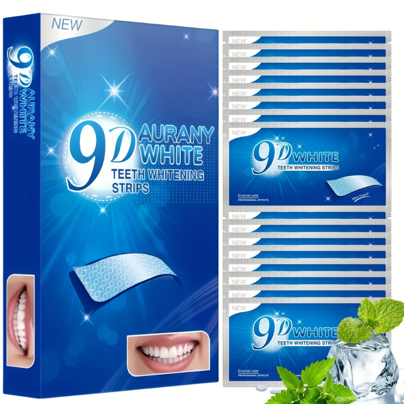 21 pares de tiras de clareamen - Teeth Whitening Hydrogen Peroxide avaliação e preço
