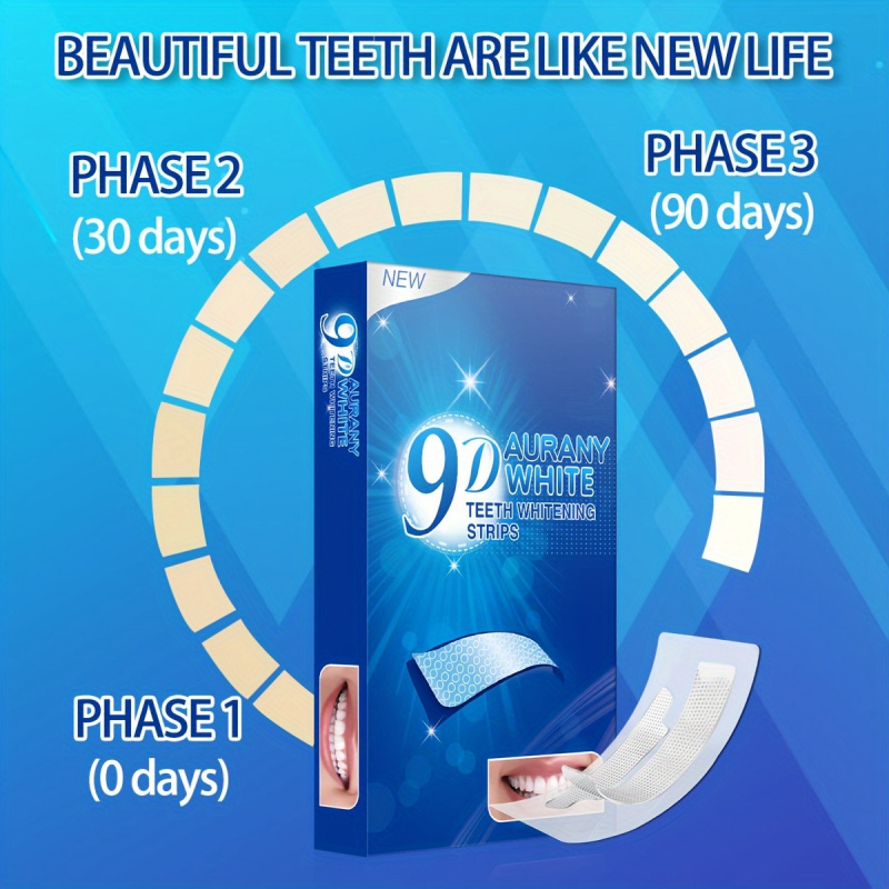 21 pares de tiras de clareamen - Teeth Whitening Hydrogen Peroxide avaliação e preço