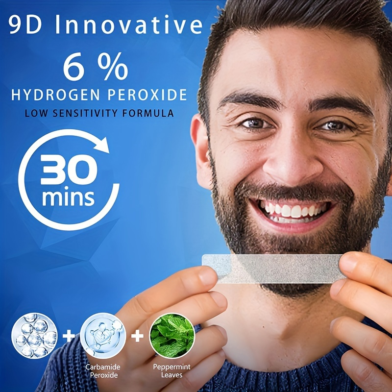 21 pares de tiras de clareamen - Teeth Whitening Hydrogen Peroxide avaliação e preço